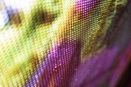 CloseUp LED blurred screen. LED soft focus background. abstract background ideal for design.