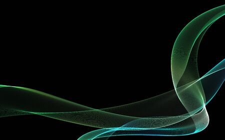 Dark abstract background with a glowing abstract waves, abstract backgroundの写真素材