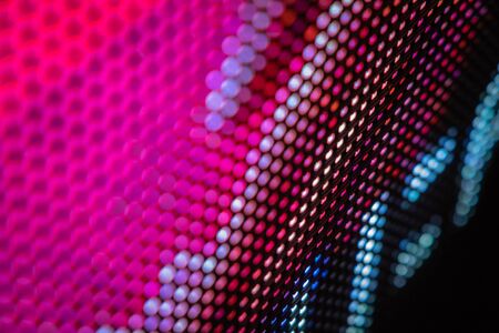 CloseUp LED blurred screen. LED soft focus background. abstract background ideal for design.の写真素材