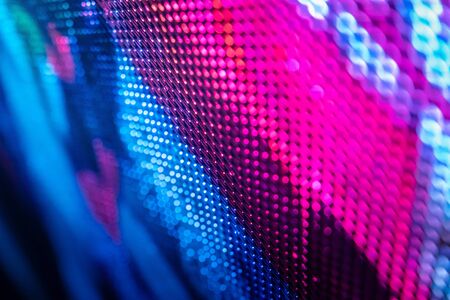 CloseUp LED blurred screen. LED soft focus background. abstract background ideal for design.の写真素材