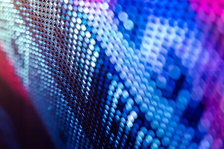 CloseUp LED blurred screen. LED soft focus background. abstract background ideal for design.の写真素材