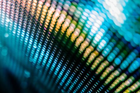CloseUp LED blurred screen. LED soft focus background. abstract background ideal for design.の写真素材