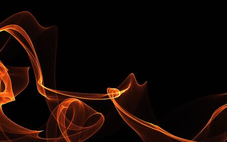Dark abstract background with a glowing abstract waves, abstract backgroundの写真素材