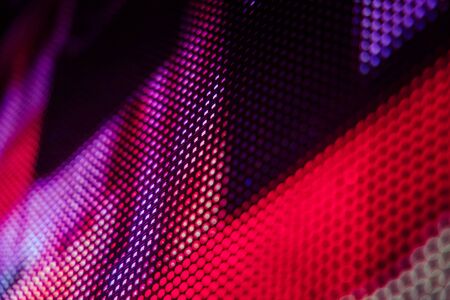 CloseUp LED blurred screen. LED soft focus background. abstract background ideal for design.の写真素材