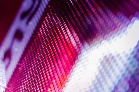 CloseUp LED blurred screen. LED soft focus background. abstract background ideal for design.の写真素材