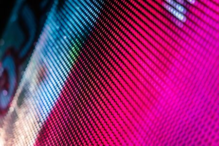 CloseUp LED blurred screen. LED soft focus background. abstract background ideal for design.の写真素材