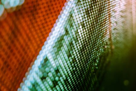 CloseUp LED blurred screen. LED soft focus background. abstract background ideal for design.の写真素材