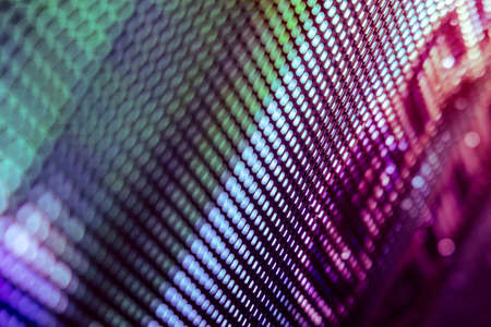 CloseUp LED blurred screen. LED soft focus background. abstract background ideal for design.