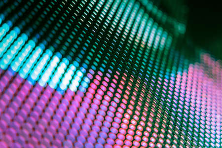 CloseUp LED blurred screen. LED soft focus background. abstract background ideal for design.の写真素材