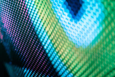 CloseUp LED blurred screen. LED soft focus background. abstract background ideal for design.の写真素材