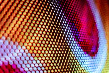 CloseUp LED blurred screen. LED soft focus background. abstract background ideal for design.の写真素材