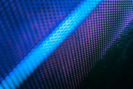 CloseUp LED blurred screen. LED soft focus background. abstract background ideal for design.