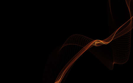 Dark abstract background with a glowing abstract waves, abstract backgroundの写真素材