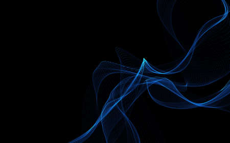 Dark abstract background with a glowing abstract waves, abstract backgroundの写真素材