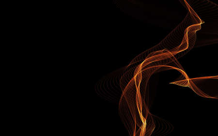 Dark abstract background with a glowing abstract waves, abstract backgroundの写真素材