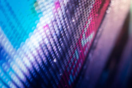 CloseUp LED blurred screen. LED soft focus background. abstract background ideal for design.