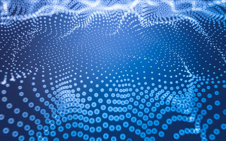 Abstract background. Molecules technology with polygonal shapes, connecting dots and lines....
