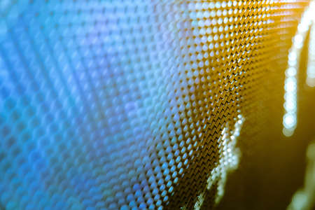 CloseUp LED blurred screen. LED soft focus background. abstract background ideal for design.の写真素材