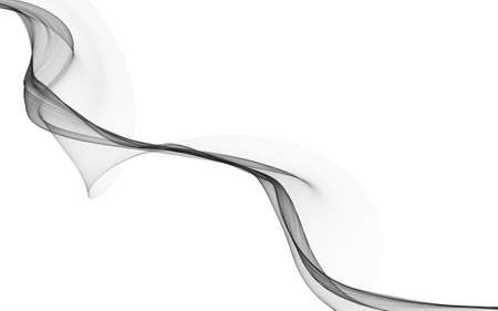 Abstract background with monochrome wave lines on white background. Modern technology background.の写真素材