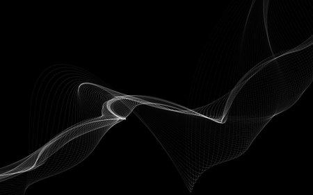 Dark abstract background with a glowing abstract waves, abstract backgroundの写真素材
