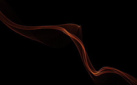 Dark abstract background with a glowing abstract waves, abstract backgroundの写真素材