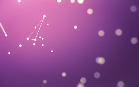 3d Abstract background. Molecules technology with polygonal shapes, connecting dots and lines. Connection structure. Big data visualization. 3d background.の写真素材