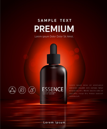 Facial Treatment Essence Skin Care Cosmetic beautiful vectorのイラスト素材