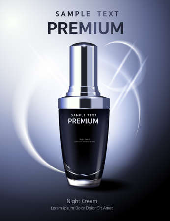 Facial Treatment Essence Skin Care Cosmetic beautiful vectorのイラスト素材