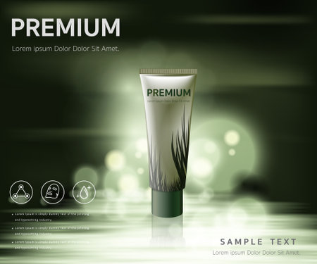 Facial Treatment Essence Skin Care Cosmetic beautiful vectorのイラスト素材