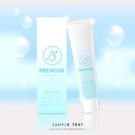 Facial Treatment Essence Skin Care Cosmetic beautiful vectorのイラスト素材