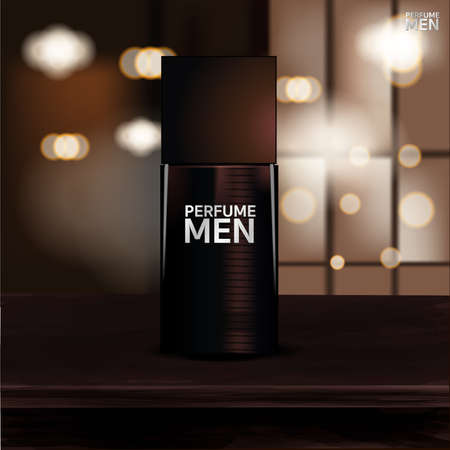 Bottling a glass of perfume Separate from the background vectorのイラスト素材