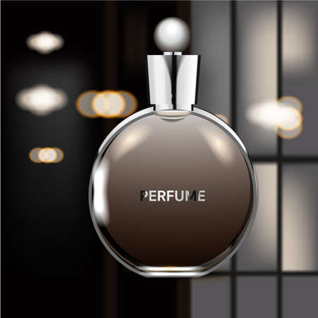 Bottling a glass of perfume Separate from the background vectorのイラスト素材