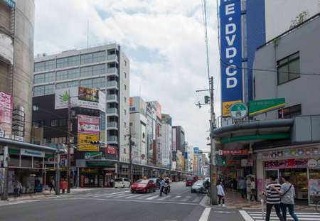 Street view of Den Den Town Osaka. It is the district for gamers and otaku located at Nihonbashi area.のeditorial素材