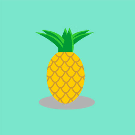 pineapple iconのイラスト素材