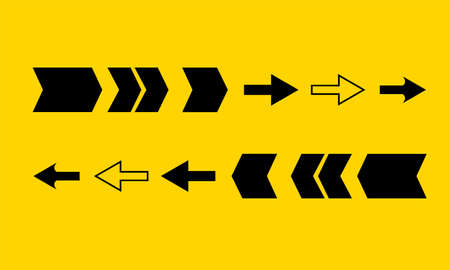 set of arrow vector