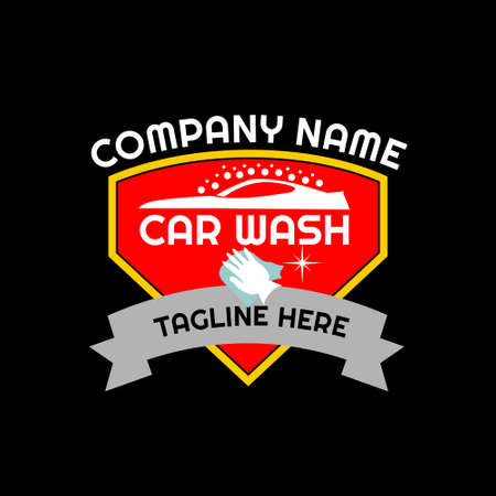 CAR WASH LOGOのイラスト素材