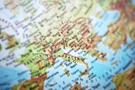 map of italyの写真素材