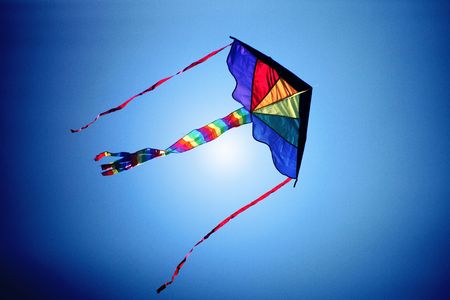 a kite fly in the skyの写真素材