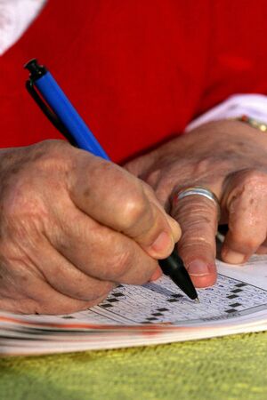 to do the crosswordの写真素材