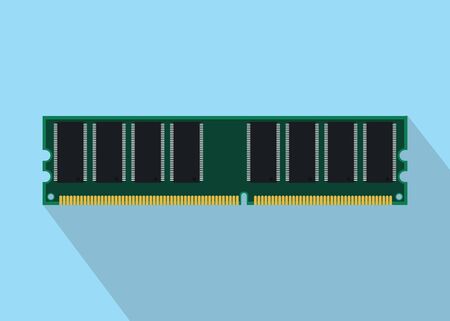ram random access memory isolated with flat style vector illustrationのイラスト素材