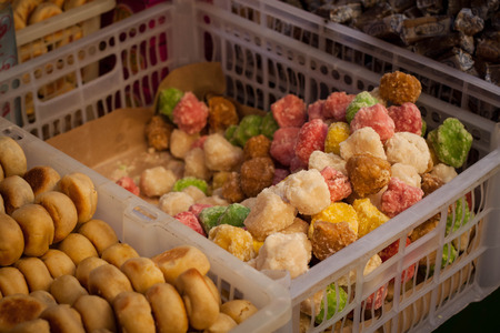 a bakpia and geplak traditional exotic food from jogja yogyakarta indonesia