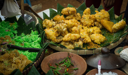 a bakwan traditional food from indonesia with corn photo taken in indonesia pekalongan asia