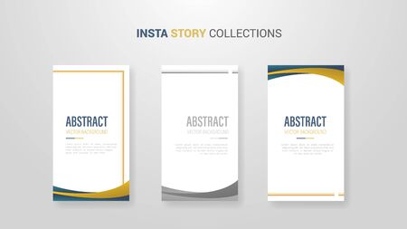 design template banner with 3 option list and wave golden shape - vector illustrationのイラスト素材