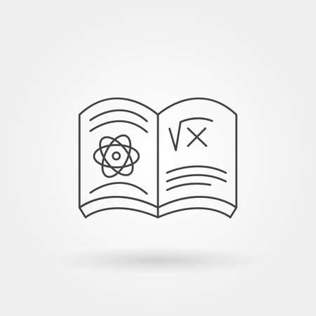 science books single isolated icon with modern line or outline styleのイラスト素材
