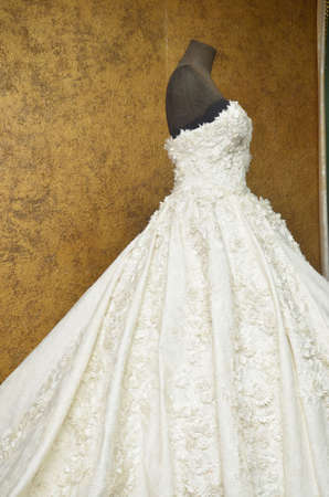 details of wedding dressの写真素材