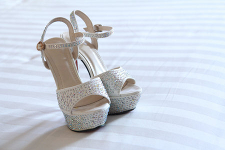 wedding shoesの写真素材