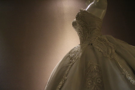 details of wedding dressの写真素材