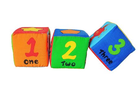 textile toy block