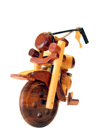 Wooden toy motorcycle         の写真素材