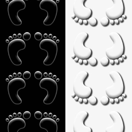 Foot printsの写真素材